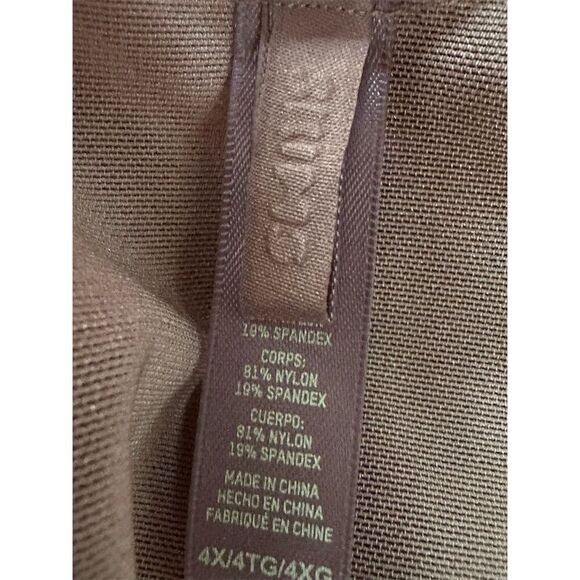 Skims Women's Sheer Mesh Thong Bodysuit Cocoa Brown Size 4X Plus - Picture 4 of 4